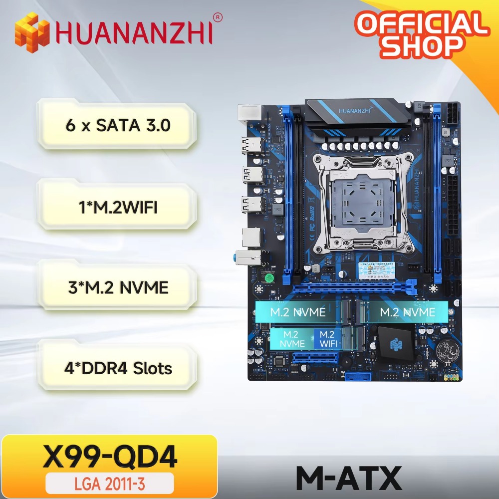 HUANANZHI X99 QD4 LGA 2011-3 X - E5 2696 V3 incelemesi ve fiyatı
